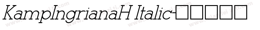 KampIngrianaH Italic字体转换